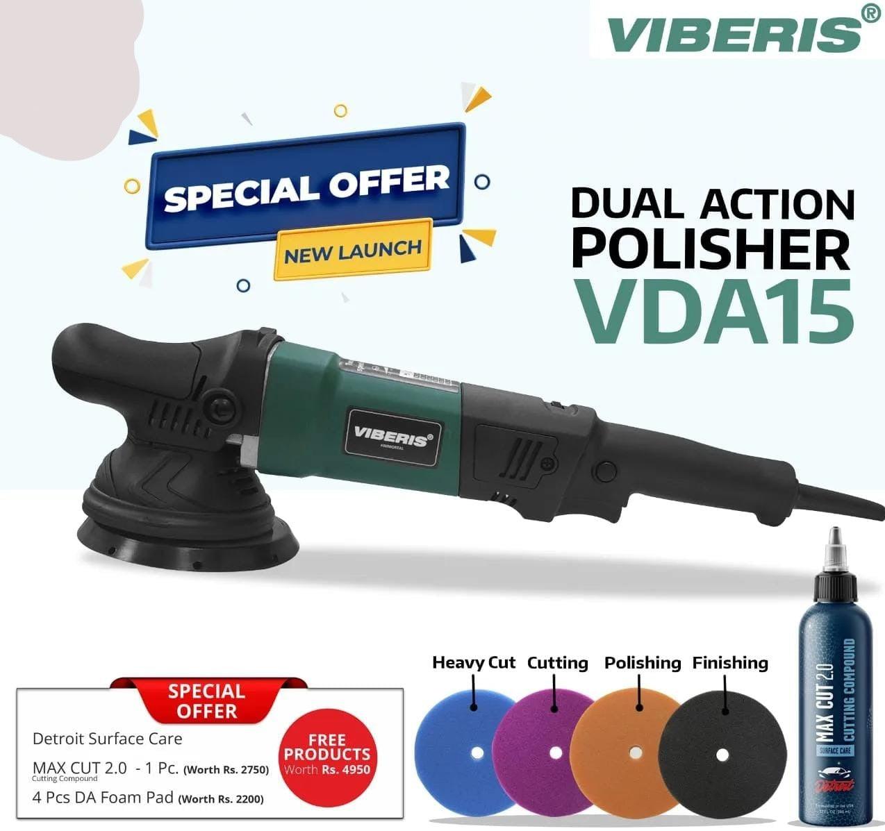 VIBERIS Dual Action Polisher 5", VDA15 Kit - Planet Car Care