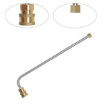 PCC D54 Pressure Washer Spray Wand Extension – 16" SS304 with 90° Bend, 5000 PSI, QC Adapter