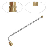 PCC D54 Pressure Washer Spray Wand Extension – 16" SS304 with 90° Bend, 5000 PSI, QC Adapter