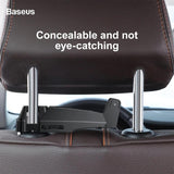 Baseus Backseat Vehicle Holder Car Hanger Phone Holder 4.0”-6.5” For The Headrest Black (SUHZ-A01) - Planet Car Care