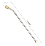 PCC D51 Pressure Washer Spray Wand Extension – 20" SS304 with 30° Bend, 5000 PSI, QC Adapter