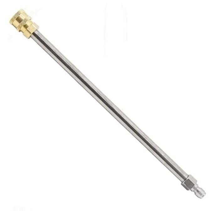 PCC D113 Car Washer Extension Rod – 15" SS304 | 1/4" Quick Connect