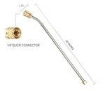 PCC D51 Pressure Washer Spray Wand Extension – 20" SS304 with 30° Bend, 5000 PSI, QC Adapter