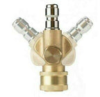 PCC D47 Quick Connect Pivoting Coupler – 3 Rotating Angles, 90° Range, 1/4" Quick Connect