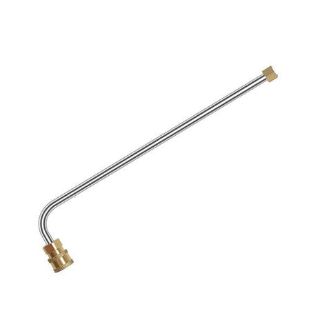 PCC D55 Pressure Washer Spray Wand Extension – 20" SS304 with 90° Bend, 5000 PSI, QC Adapter