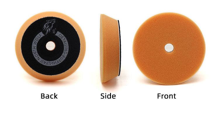 North Wolf DA Foam Buffing Pad Orange, 5" - Planet Car Care