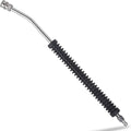 PCC Stainless Steel Pressure Washer Lance – 21” Bent Wand with Ergonomic Grip (1/4" Quick Connect)