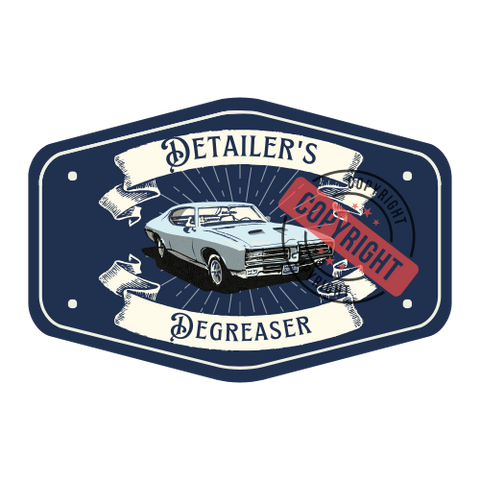 PCC Laminated Spray Bottle Vinyl Sticker, Degreaser, Set of 4