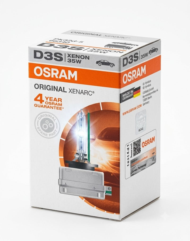 Osram 66340 Xenarc 35W D3S PK32D-5 4600K HID Xenon Light Bulb