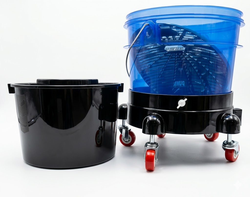 PCC Detailing Bucket System Wash Bucket with Grit Guard, Cover Pro & Tool Basket Type2