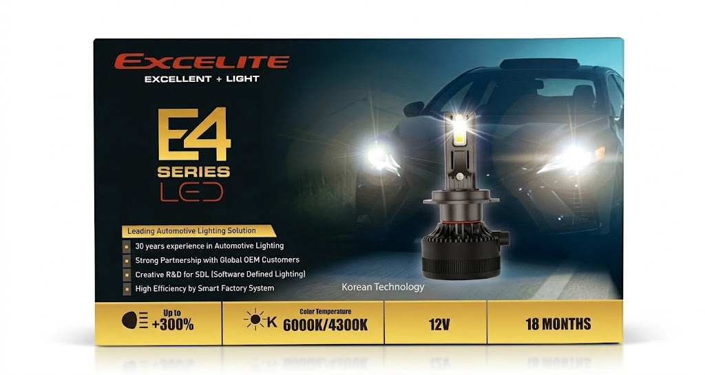 Excelite HIR2 LED Headlight Bulb, 75W, Pair