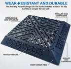 PCC Car Wash Floor Mat Tile, 40x40cm (1.72 sq. ft), Thickness 30mm, Type1 (4Way)