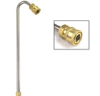 PCC D112 Pressure Washer Spray Wand Extension – 15" SS304 120° Bend Rod, 5000 PSI, with 1/4" Quick Connect
