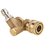 PCC D01 Quick Connect Pivoting Coupler – 3 Rotating Angles, 90° Range, 1/4" Quick Connector