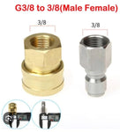 PCC D71 3/8" Male Female Quick Connector – Pressure Washer Gun & Hose Adapter