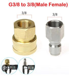 PCC D14 3/8" Male Female Quick Connector – Pressure Washer Gun & Hose Adapter