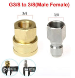 PCC D14 3/8" Male Female Quick Connector – Pressure Washer Gun & Hose Adapter