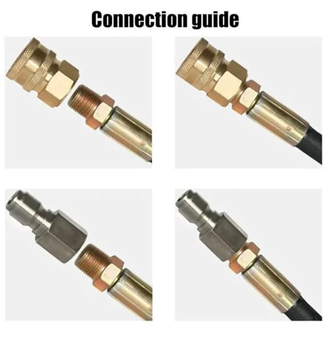 PCC D71 3/8" Male Female Quick Connector – Pressure Washer Gun & Hose Adapter