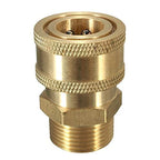 PCC D66 Brass M22/15 Thread to 3/8" Quick Connect Coupler Set – 15mm Hole | High-Pressure Washer Adapter Kit