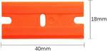 PCC Spare Blade for Sticker & Glue Remover Scraper, Plastic, Set Of 5