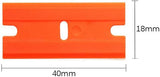 PCC Spare Blade for Sticker & Glue Remover Scraper, Plastic, Set Of 5