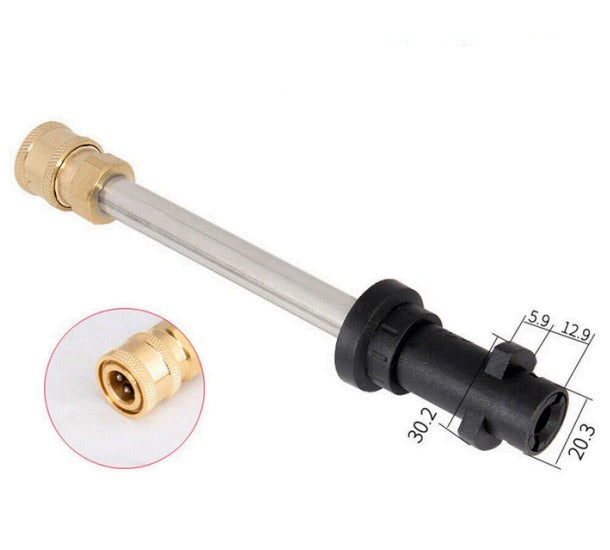 PCC D108 Foam Lance Extension Adapter for Karcher Pressure Washer Gun | 1/4" Quick Connect