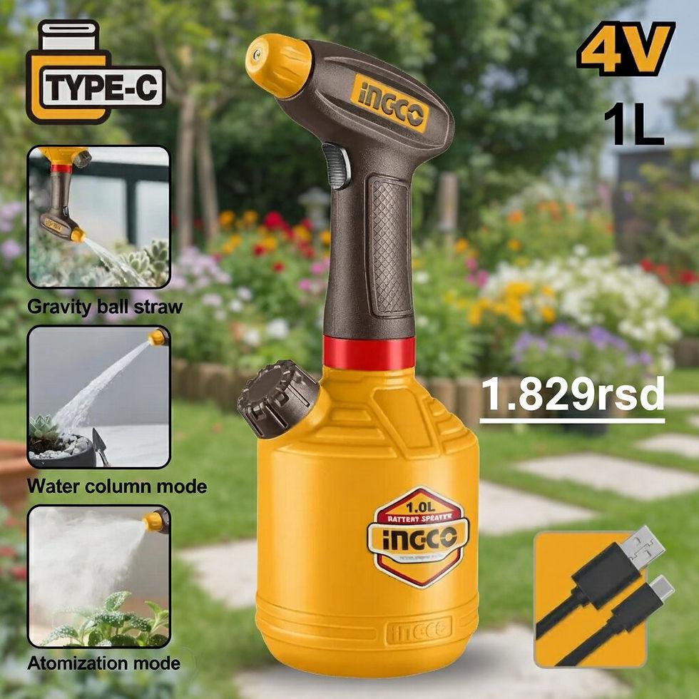 INGCO HSPP3701 4V Cordless Battery Sprayer 1L