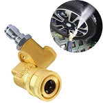 PCC D01 Quick Connect Pivoting Coupler – 3 Rotating Angles, 90° Range, 1/4" Quick Connector