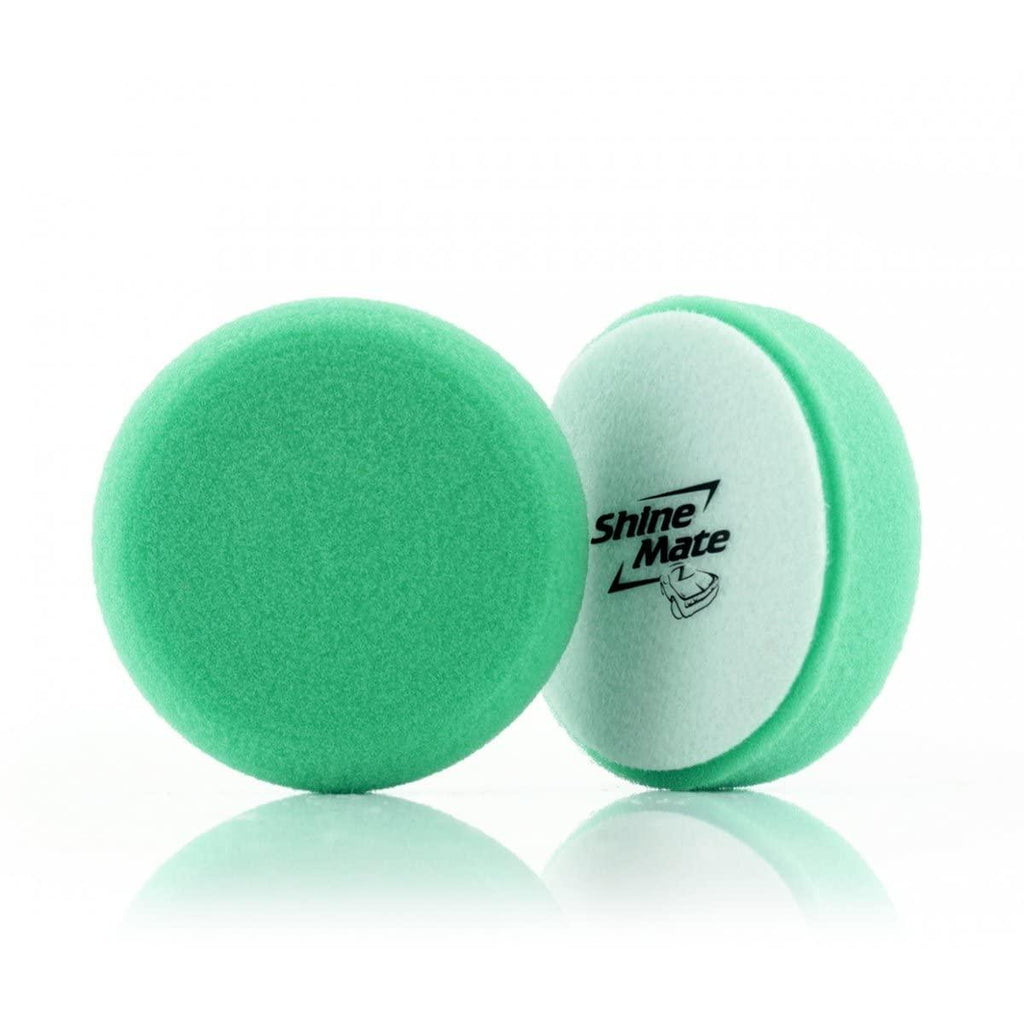 ShineMate T120 Rotary Green Heavy-Cut Foam Pad, Flat, 7" - Planet Car Care
