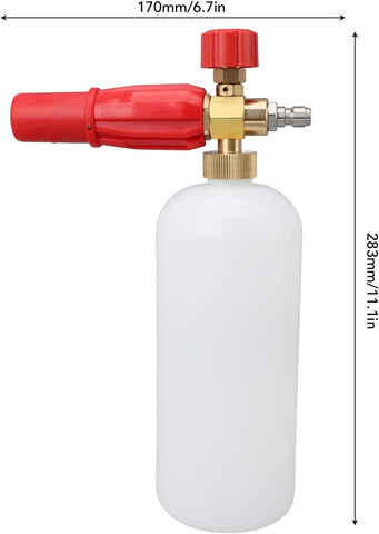 PCC D87 Red Heavy Duty Foam Cannon With Brass Neck | | 1/4" Quick Connect