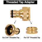 PCC D81 Brass Tap Adapter 2-in-1 for 1/2" & 3/4" Threaded Taps
