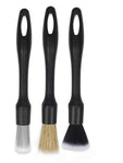 PCC Premium Detailing Brush, Set of 3, Black - Planet Car Care