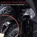 PCC Wheel & Tire Long Handle Brush – Scratch-Free, Heavy Duty Cleaning Tool