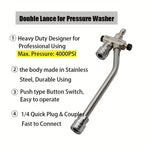 PCC Dual Lance Pressure Washer Wand with 1/4 Quick Connect