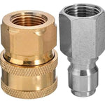 PCC D14 3/8" Male Female Quick Connector – Pressure Washer Gun & Hose Adapter