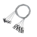 PCC 1 Meter Clutch Wire & Screw Suspension Hanging Mounting Kit for Ceiling LED Lights (Set of 4)