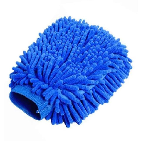 PCC Chenille Microfiber Wash Mitt, Blue - Planet Car Care