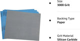Lezzon SuperFine 3000 Grit Wet & Dry Sand Paper, 9"x 5.5"