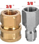 PCC D14 3/8" Male Female Quick Connector – Pressure Washer Gun & Hose Adapter