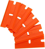 PCC Spare Blade for Sticker & Glue Remover Scraper, Plastic, Set Of 5