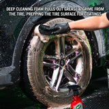 Turtle Wax Hybrid Solutions Hyper Foam Wheel Cleaner & Tire Prep, 680ml - Planet Car Care