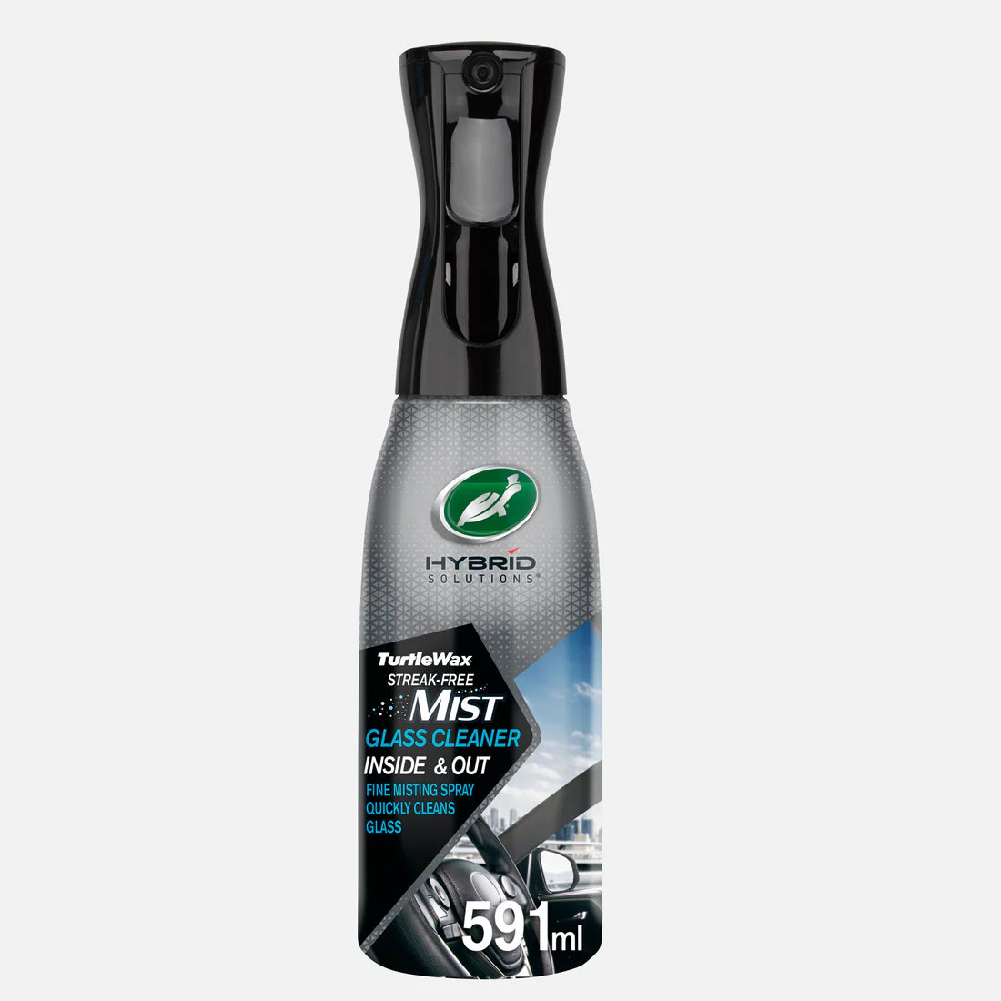 Turtle Wax Hybrid Solutions Streak-Free Mist Glass Cleaner (Inside & Out) – 591ml