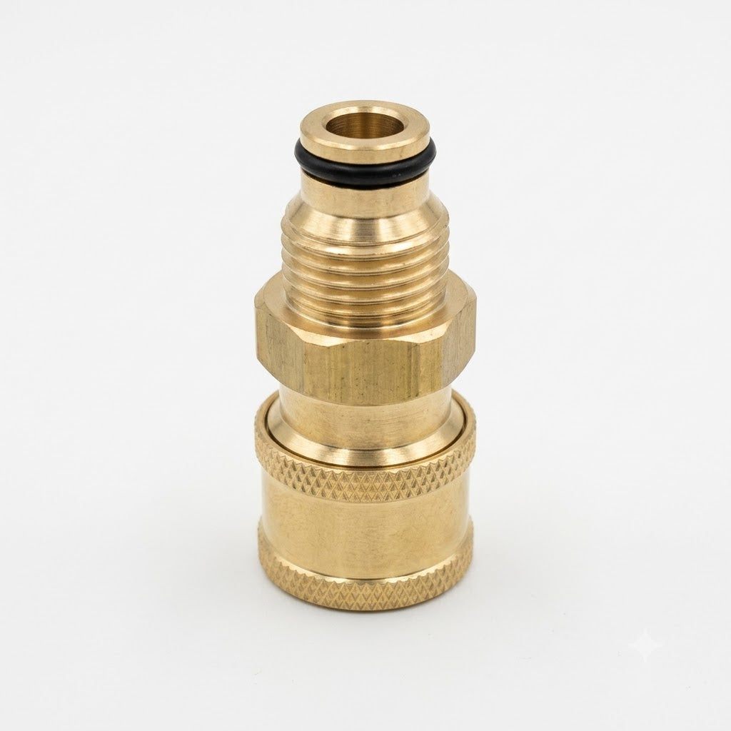 PCC Brass Quick-Connect Pressure Washer Adapter 1/4 Big