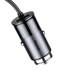 Baseus Enjoy Together Car Charger With Extension 4x USB 5.5A Grey (CCTON-0G) - Planet Car Care