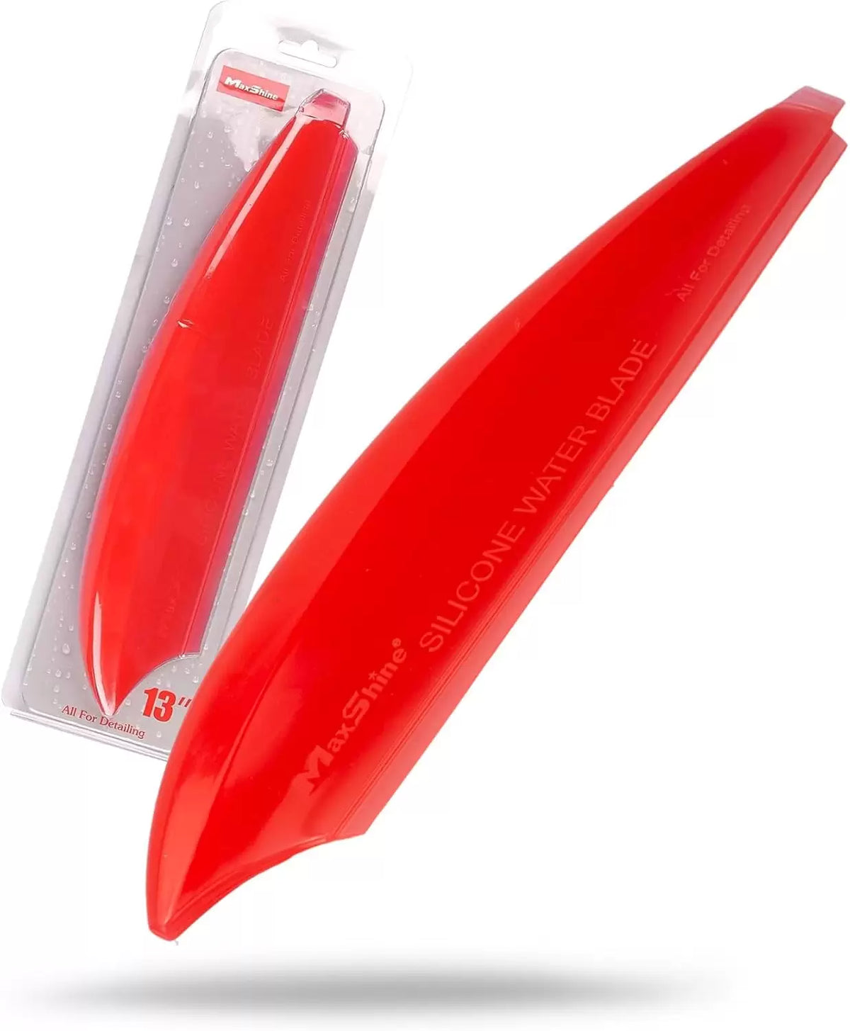 MaxShine Silicone Soft Water Blade With Anti-Slip Handle, 13"