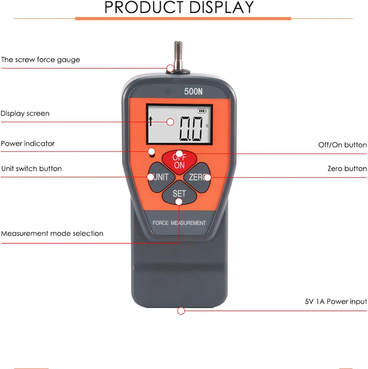 PCC PPF Digital Force Gauge Tensile Puncture Tester