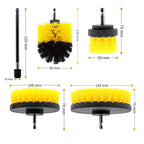 PCC Drill Type Cleaning Brush, Set Of 4