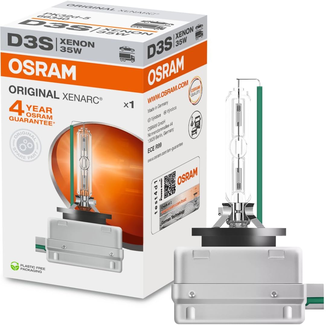 Osram 66340 Xenarc 35W D3S PK32D-5 4600K HID Xenon Light Bulb