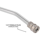 PCC Stainless Steel Pressure Washer Lance – 21” Bent Wand with Ergonomic Grip (1/4" Quick Connect)