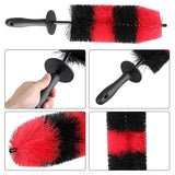 PCC Long Handle Alloy Wheel Brush, Dia 4"